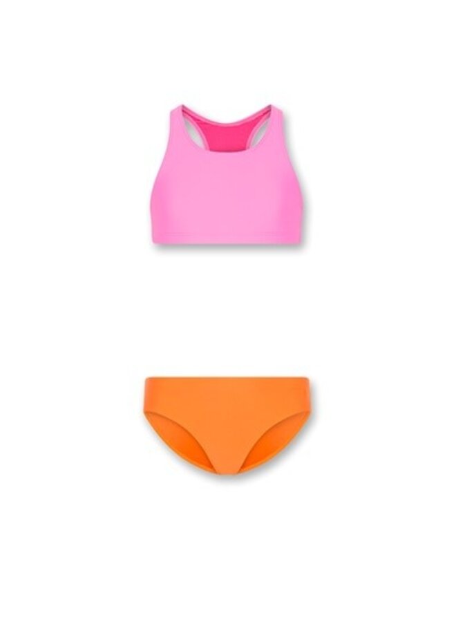 AO76 Dara Bikini Bi-Color Fluo Pink