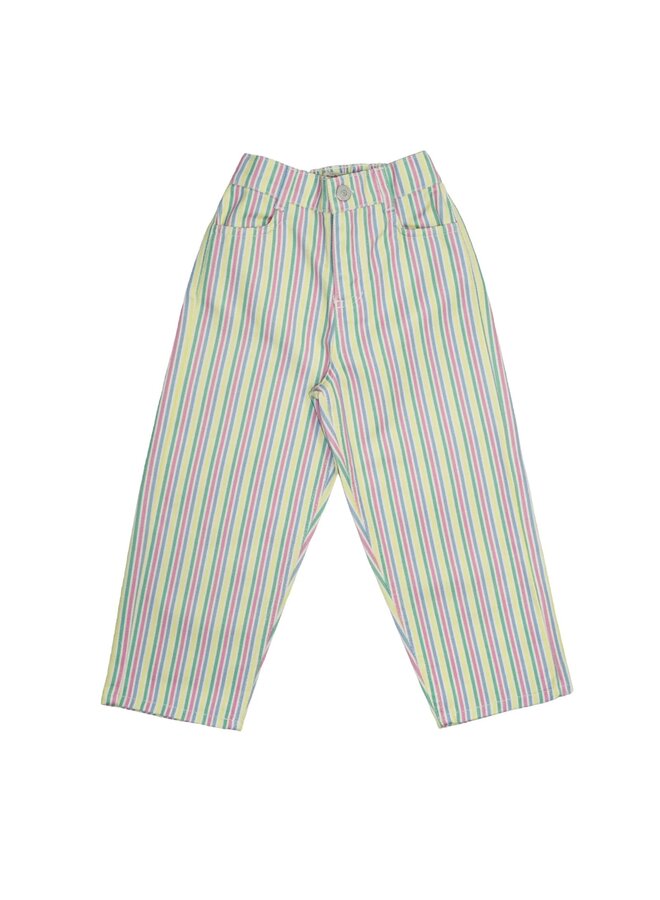 The New Society  Pants Tifon Multicolor Stripes Print