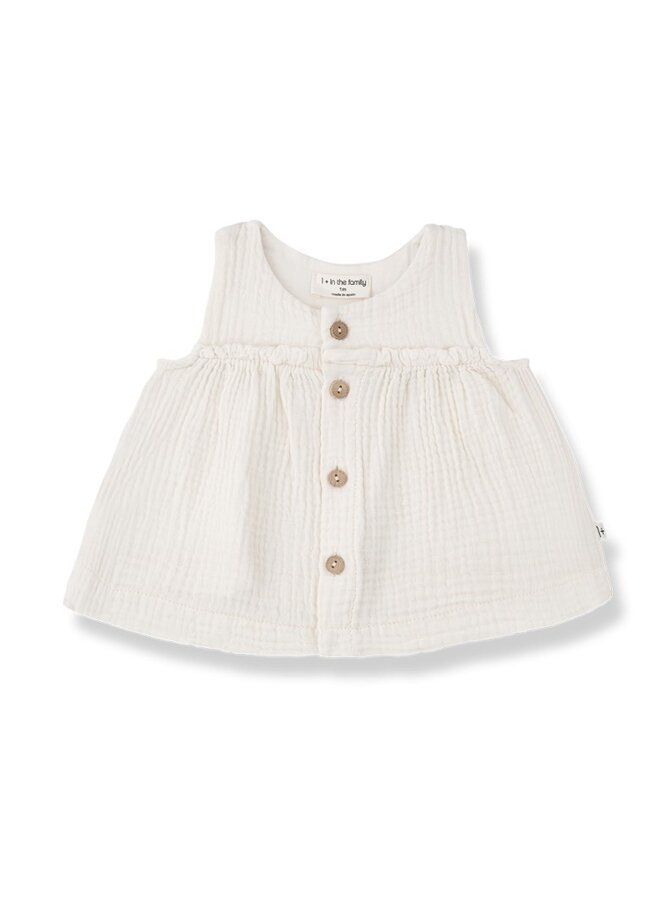 One More In The Family Top Lina Ecru