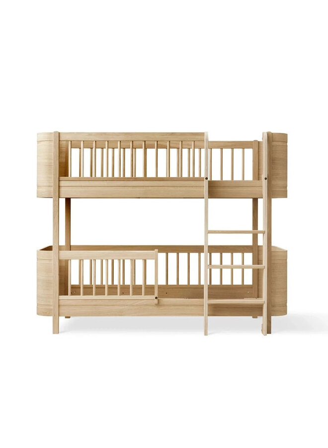 Oliver Furniture Wood Mini+ Low Bunk Bed, Oak