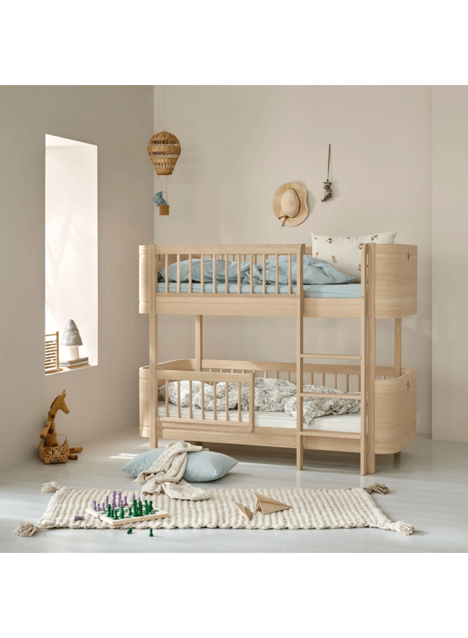 Oliver Furniture Wood Mini+ Low Bunk Bed, Oak