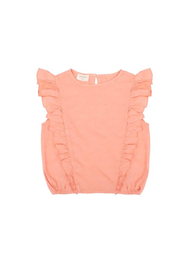 Faye Top Light Coral Orange