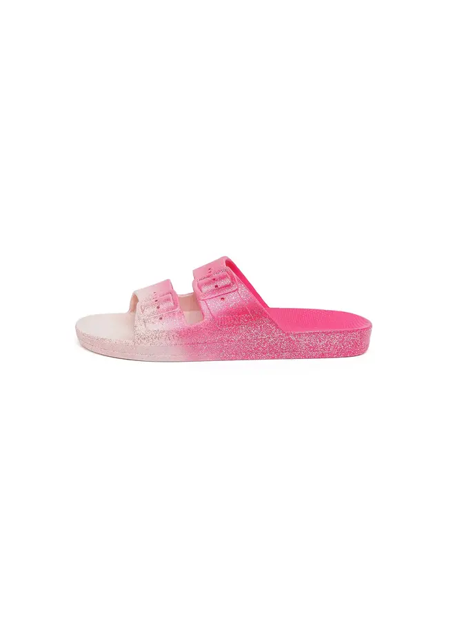 Freedom Moses Slipper Fuchsia Glitter
