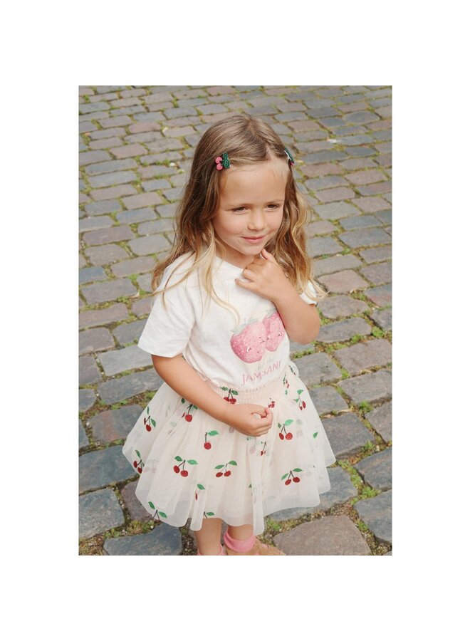 Konges Slojd Tullie Smock Skirt Ma Grande Cerise Glitter