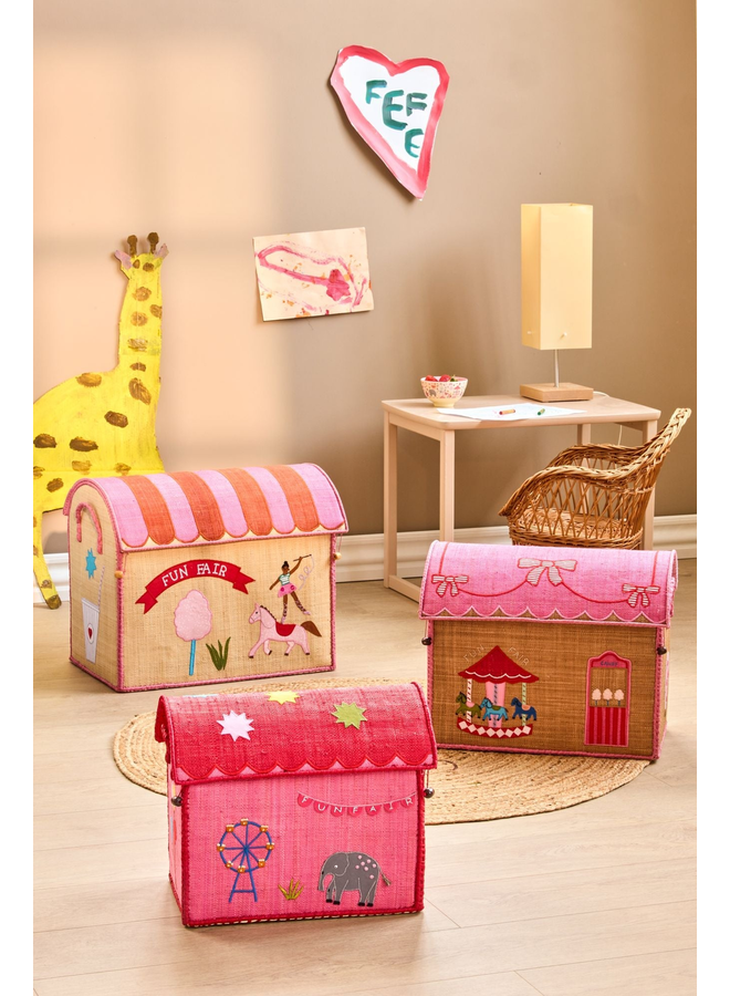 Rice Raffia Basket Fun Fair Small