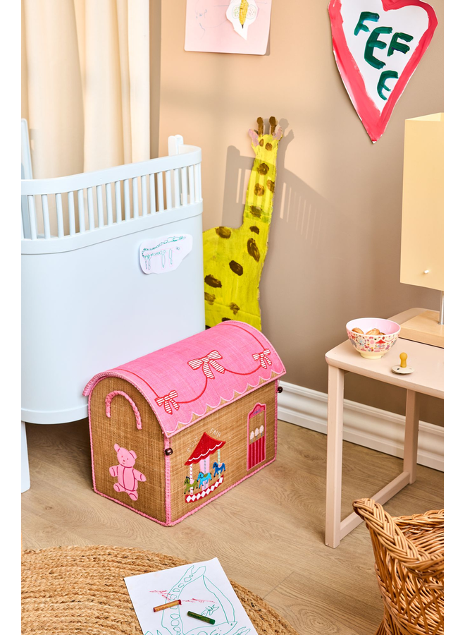 Rice Raffia Basket Fun Fair Medium