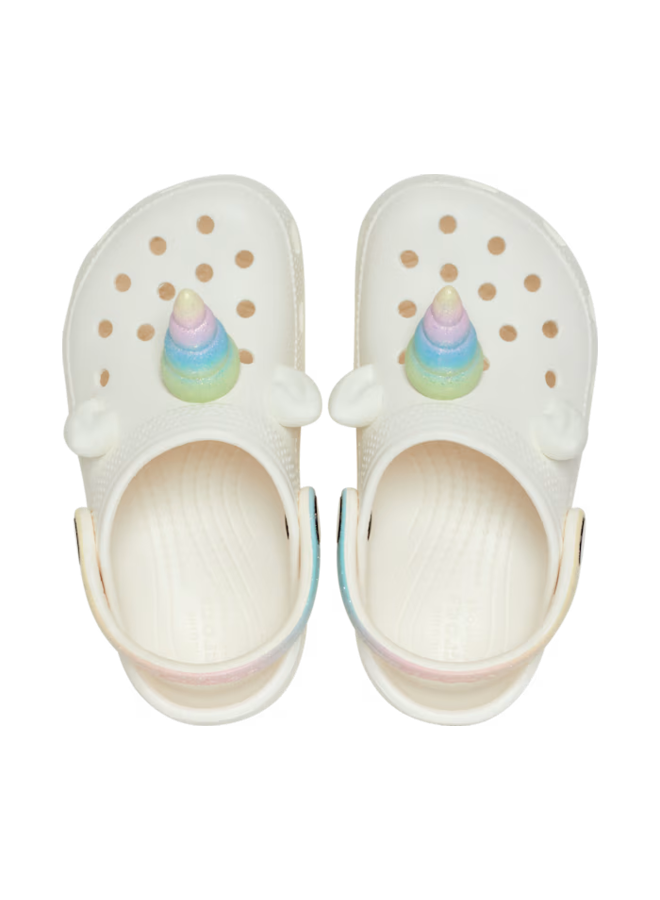 Crocs Classic Clog T - I Am Rainbow Unicorn Chalk