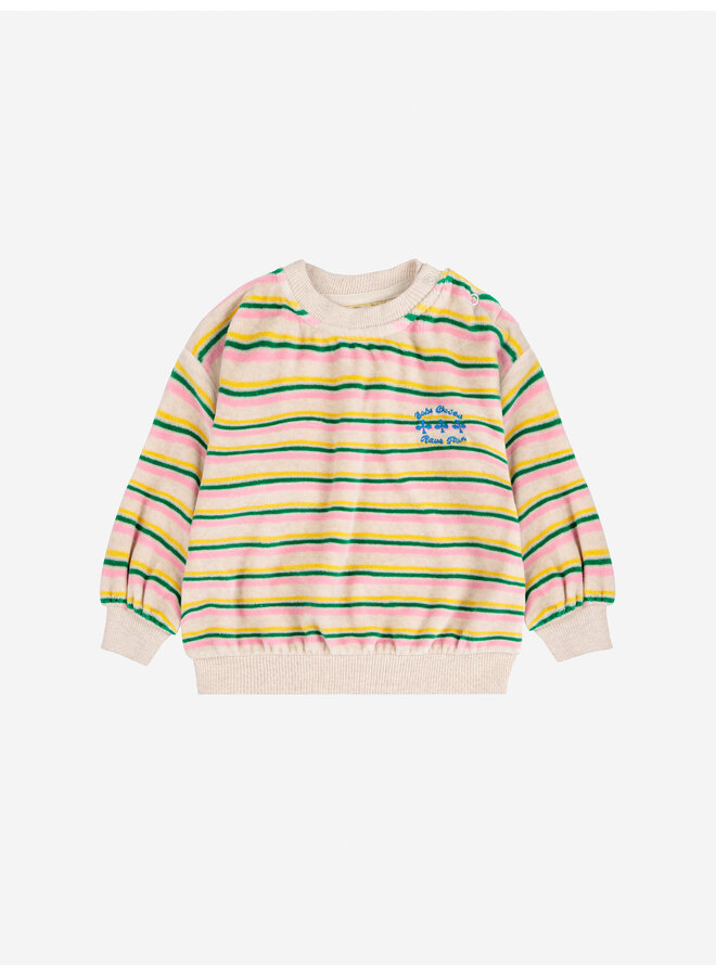 Bobo Choses Have Fun Striped Sweatshirt