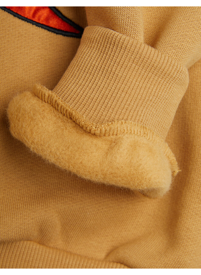 Mini Rodini Dino Application Red Sweatshirt Beige