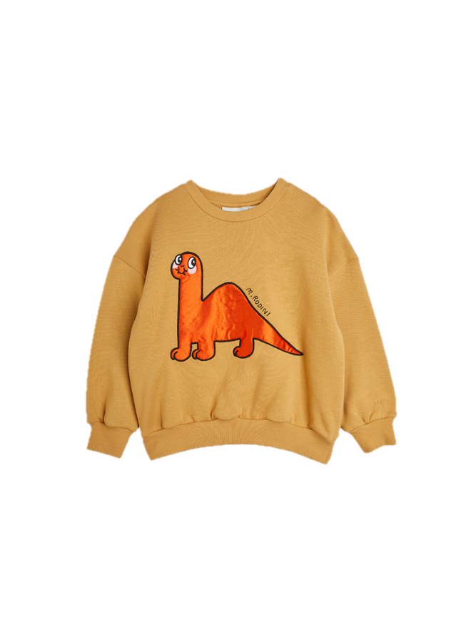 Mini Rodini Dino Application Red Sweatshirt Beige