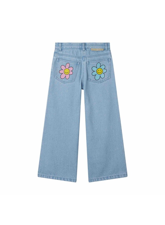 Stella McCartney Kids Trousers Denim Flowers