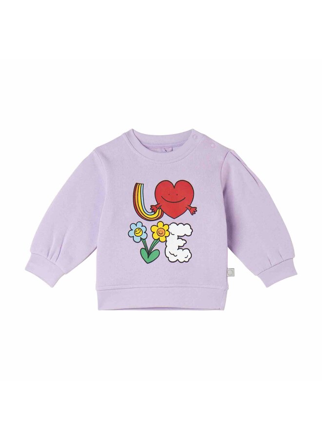 Sweatshirt Love Purple