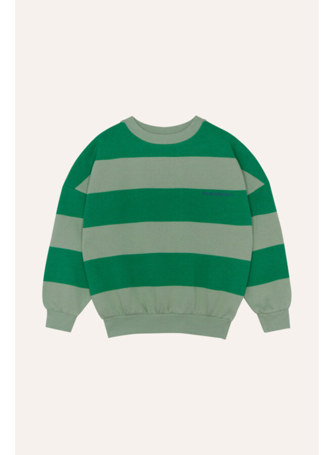 Green Stripes Sweatshirt