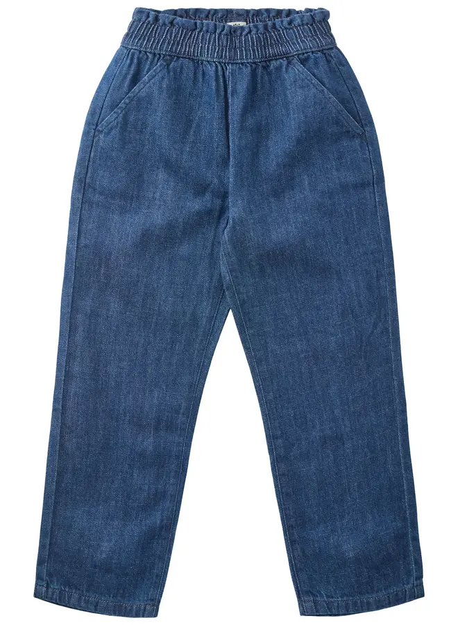Chinos Bow Dark Indigo Blue Washed