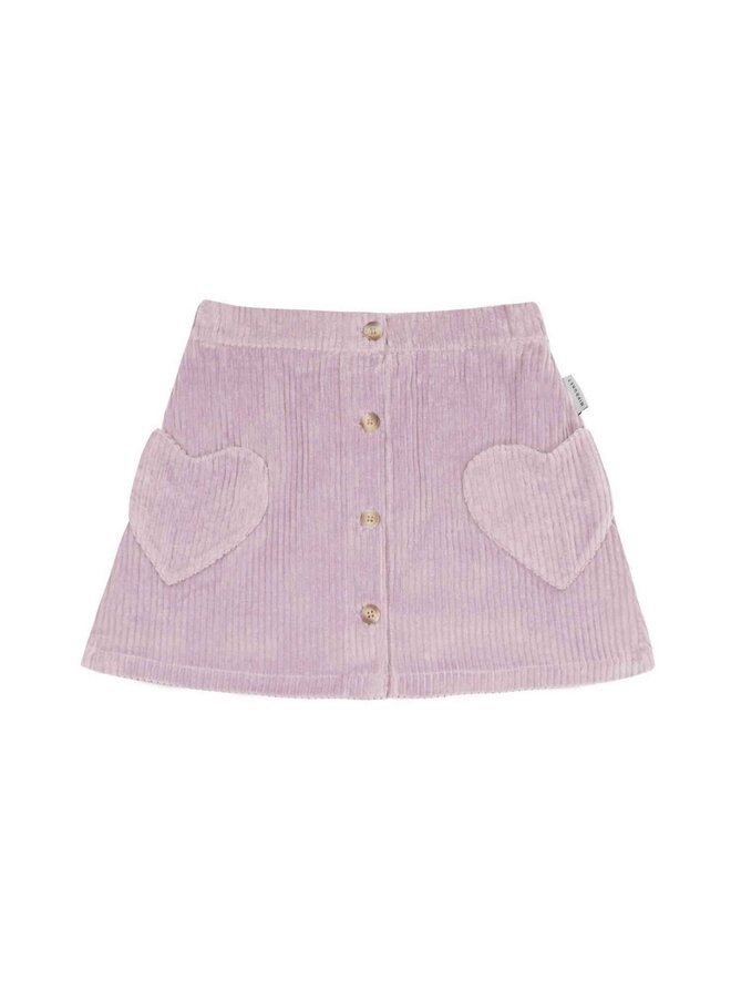 Cuore Corduroy Skirt Mauve