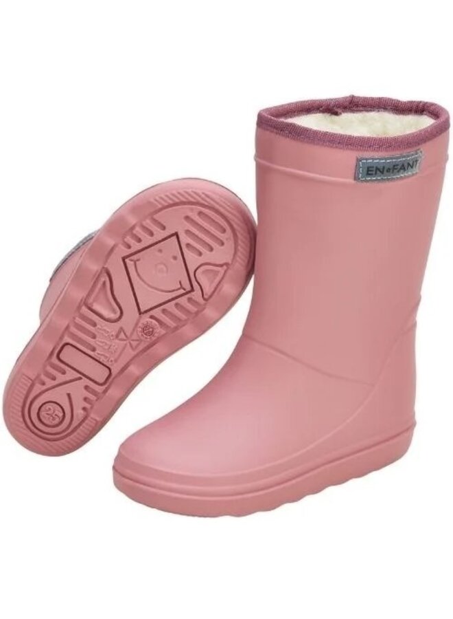 Enfant Thermo Boots Short Solid Old Rose