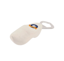 Bottle opener clog 8cm with printing - white