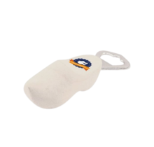 Wooden Clog Bottle Opener 8 cm with Custom Logo – White