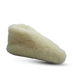 Wollen sloffen | laag model | Wit