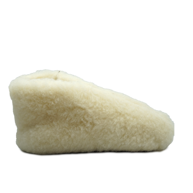 Wollen sloffen | laag model | Wit