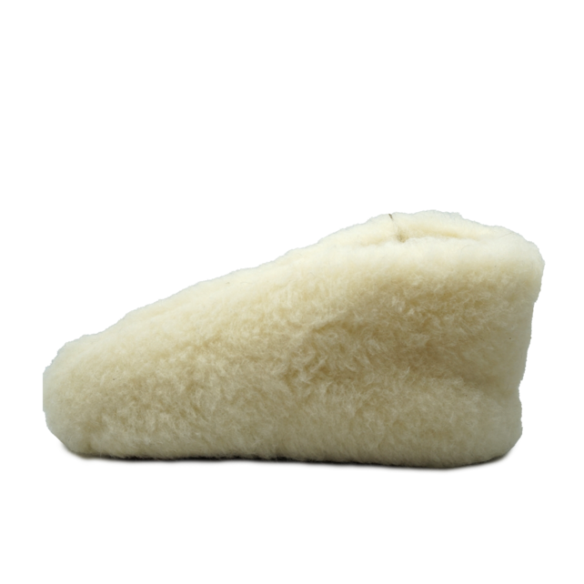 Wollen sloffen | laag model | Wit