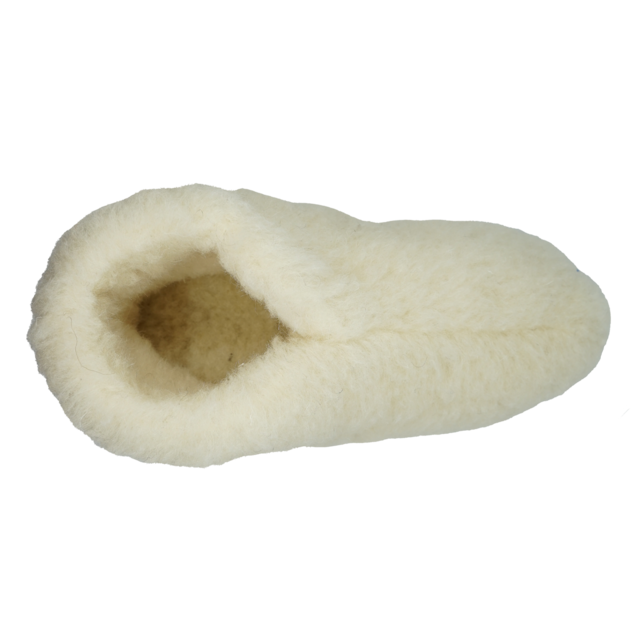 Wollen sloffen | laag model | Wit