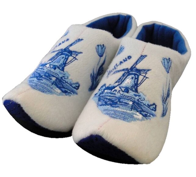 Klomppantoffels molen Delftsblauw