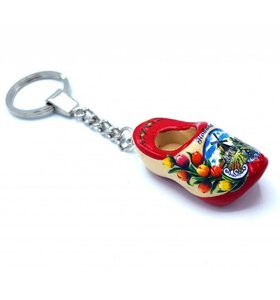 Woodenshoe keyhanger 1 shoe Red sole