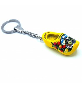 Woodenshoe keyhanger 1 shoe Yellow