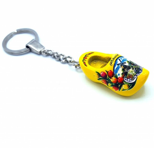 Klompsleutelhanger 1 klomp Geel