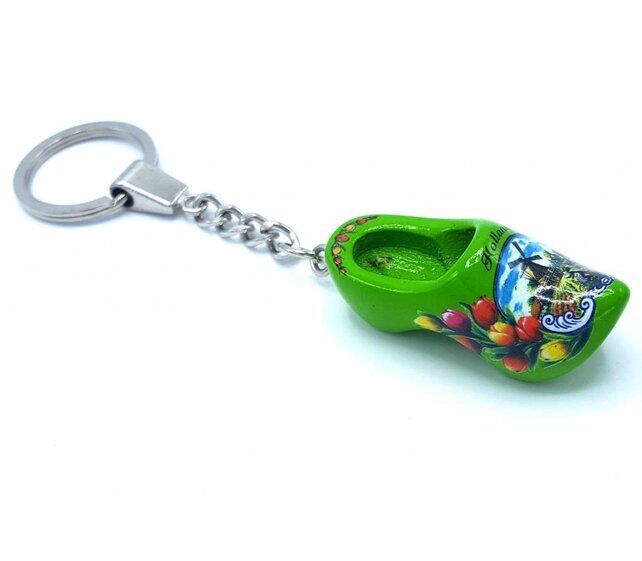 Woodenshoe keyhanger 1 shoe Green Woodenshoe keyhanger 1 shoe Green