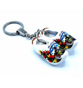 Woodenshoe keyhanger 2 shoes White