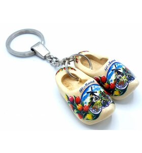 Woodenshoe keyhanger 2 shoes Transparent