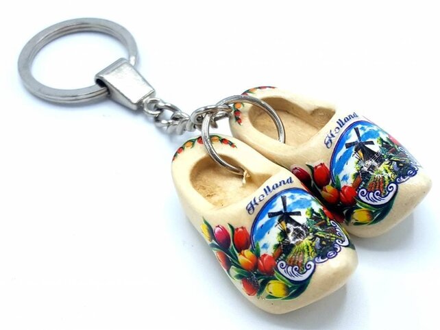 Woodenshoe keyhanger 2 shoes Transparent