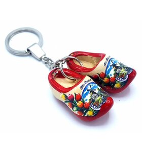 Woodenshoe keyhanger 2 shoes Red sole