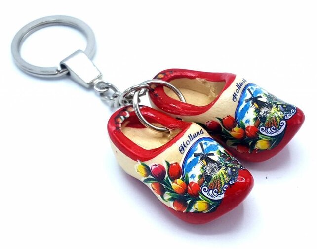 Woodenshoe keyhanger 2 shoes Red sole Woodenshoe keyhanger 2 shoes Red sole