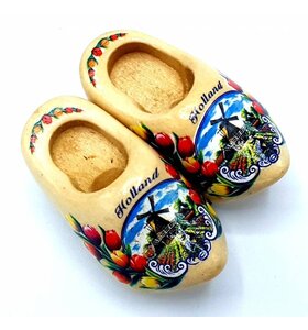 Woodenshoe magnet 4cm Transparent