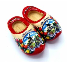 Woodenshoe magnet 4cm Red sole