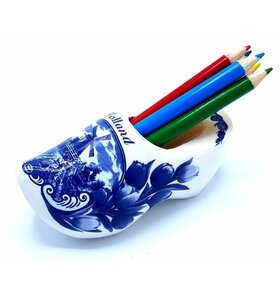 Potloodklompje 6 potloden Delftblue