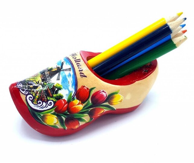Pencil clog with 6 pencils red sole Pencil clog with 6 pencils red sole