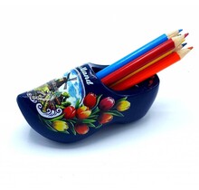 Pencil clog with 6 pencils Blue