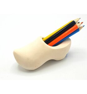 Pencil clog with 6 pencils Sanded