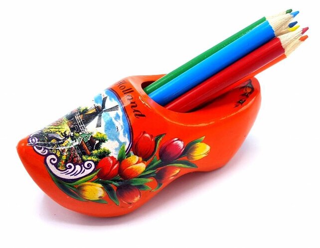 Pencil clog with 6 pencils Orange