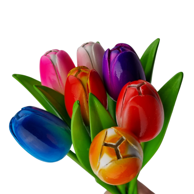 Bouquet of wooden tulips (10,20 or 30 pieces)
