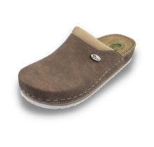 Dina clogs Mocha - medisch comfort - heerlijk voetbed - nubuck leer