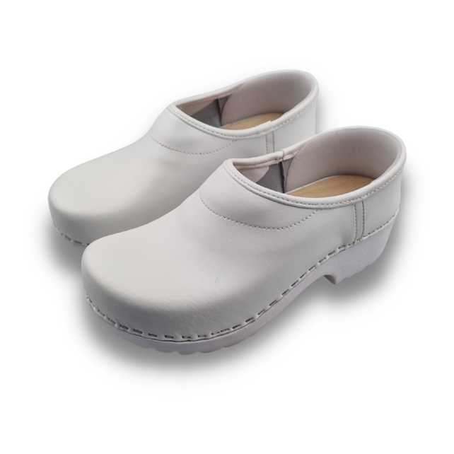 Work clogs - closed heel - PU clogs - White
