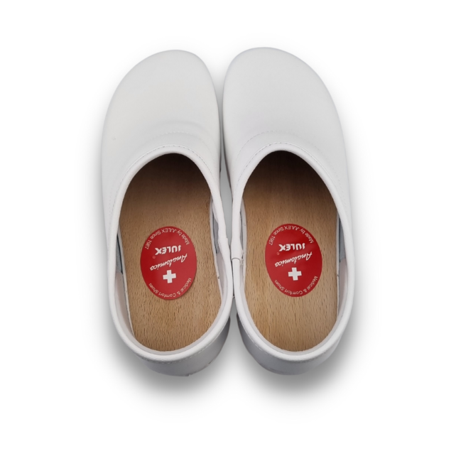 Work clogs - closed heel - PU clogs - White