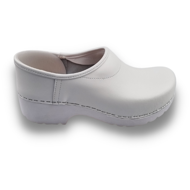 Work clogs - closed heel - PU clogs - White