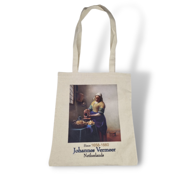 canvas tas Melkmeisje- Johannes Vermeer 40*30cm