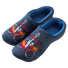 Holland slippers bicycle blue